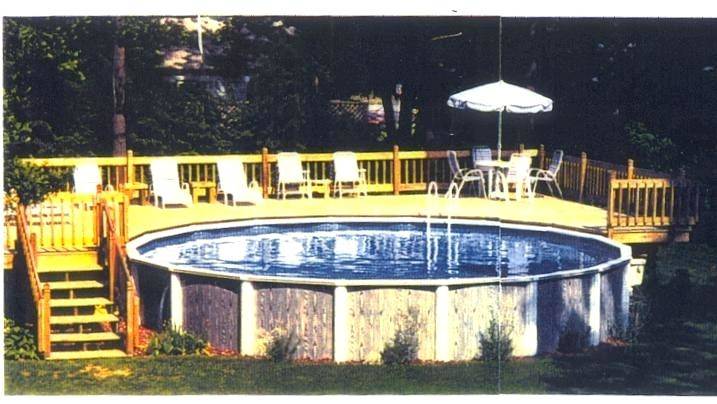 above pool deck above ground