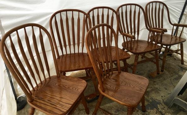 oak table and 6 chairs for sale shin lee dining room tables oak table and 6