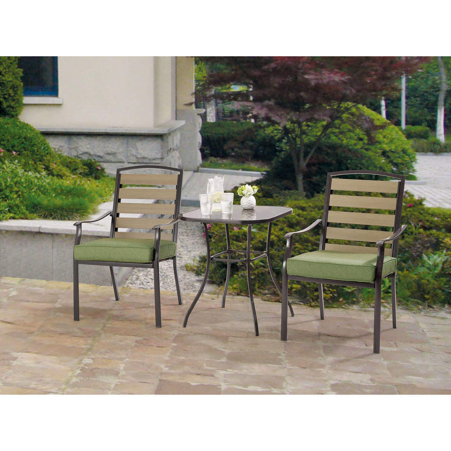 Furniture Replacement Parts Outdoor Folding Padded Green Chair Pool Deck Garden Mainstays Patio