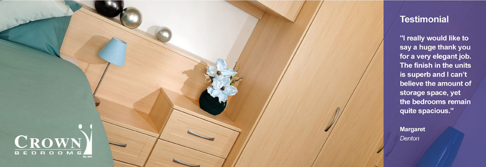 Bespoke chunky woodern bedroom furniture as new