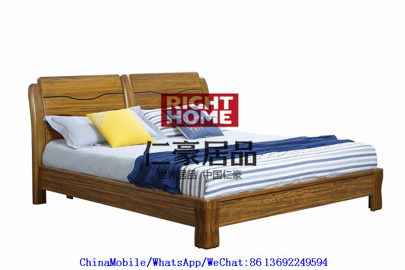 Ebony Wooden Bedroom Furniture sets in Storage frame King size bed