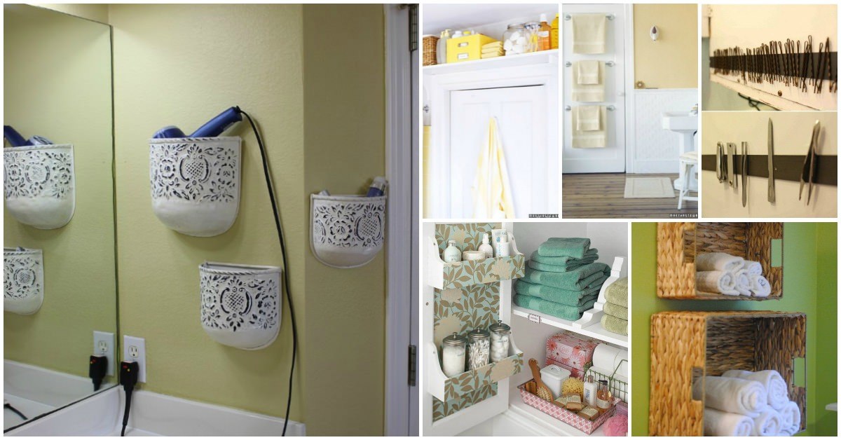 Have a small bathroom? Make your own Bathroom Storage Shelves