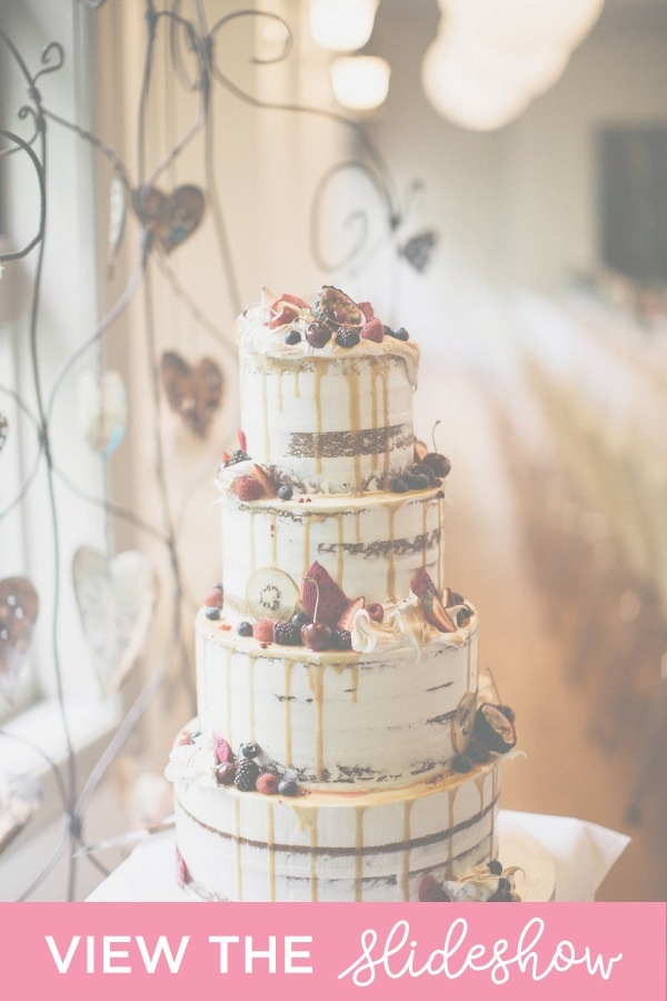 Arguably, one of the most stunning 2018 wedding cake trends is the use of gold leaf