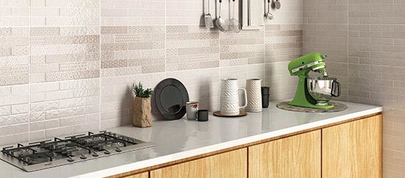 #Kitchen Idea of the Day: Abstract tile designs look great behind a cooktop  or range
