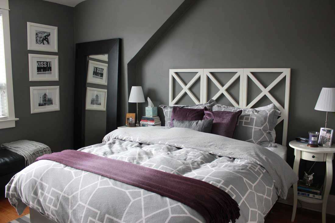 purple gray paint bedroom color schemes grey