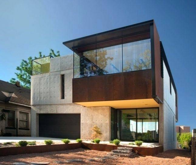 Upper floor plan of Coastal concrete house on a red sandstone base by  ShedKM