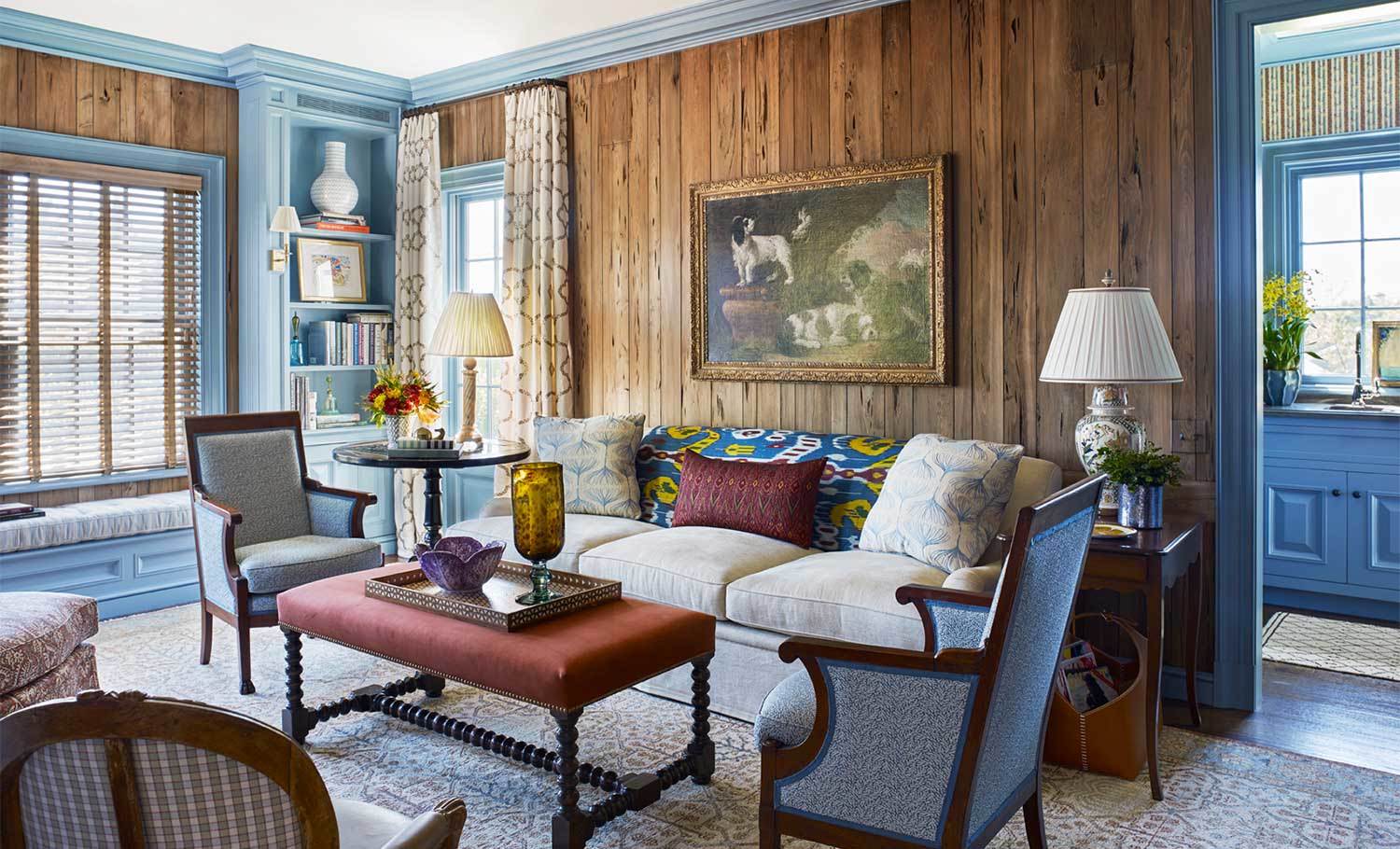 An East Hampton living room designed by Bunny Williams