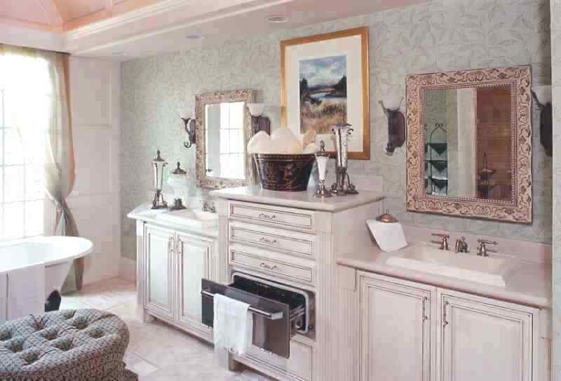 Find ideas for bathroom vanities with double the space, double the storage,