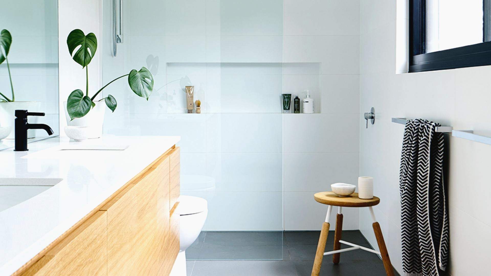 Whether  sleek and minimal or bursting with colorful tiles, a curated modern bathroom