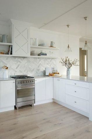 neutral backsplash tile