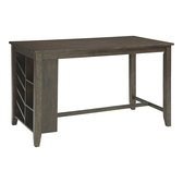 Ashley Halamay Gray Rectangular Dining Room Table $720