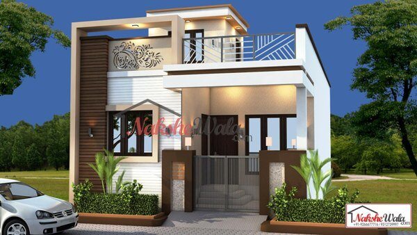 small house front view design