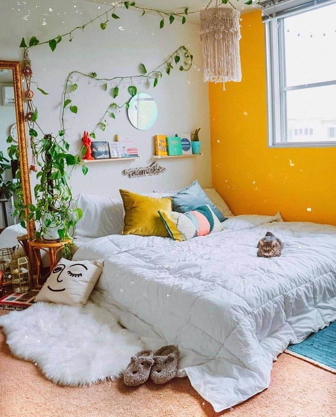 Rustic preppy boho cottage look this loft bedroom has it all