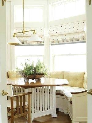 kitchen with window seat