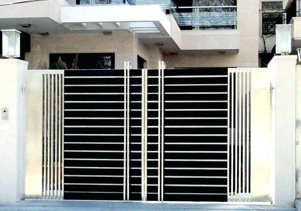 Metal Gatezzz, Modern Metal Gate, Modern Gates And Fences, Metal Entry, Gate Metal, Corrugated Metal, Metal Gate Design, Main Gate Design, Modern Gate