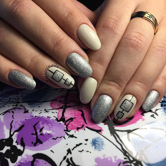 Pretty & Easy Gel Nail Designs to Copy in 2019; Trendy Gel Nails Designs Inspirations; almond gel nails; spring nails; nails design; almond nails;