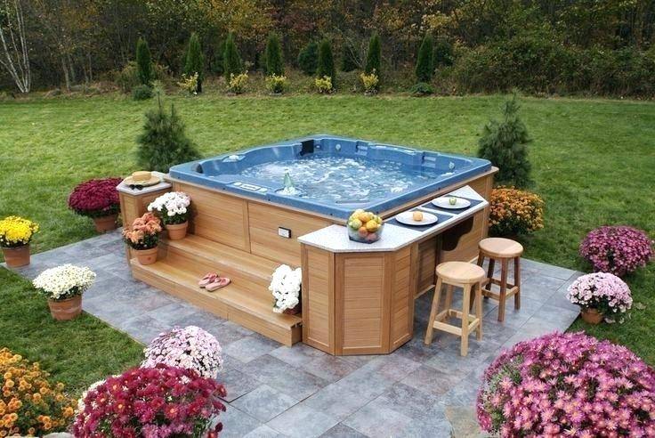 patio deck hot tub designs