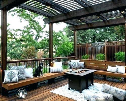 simple wood patio designs