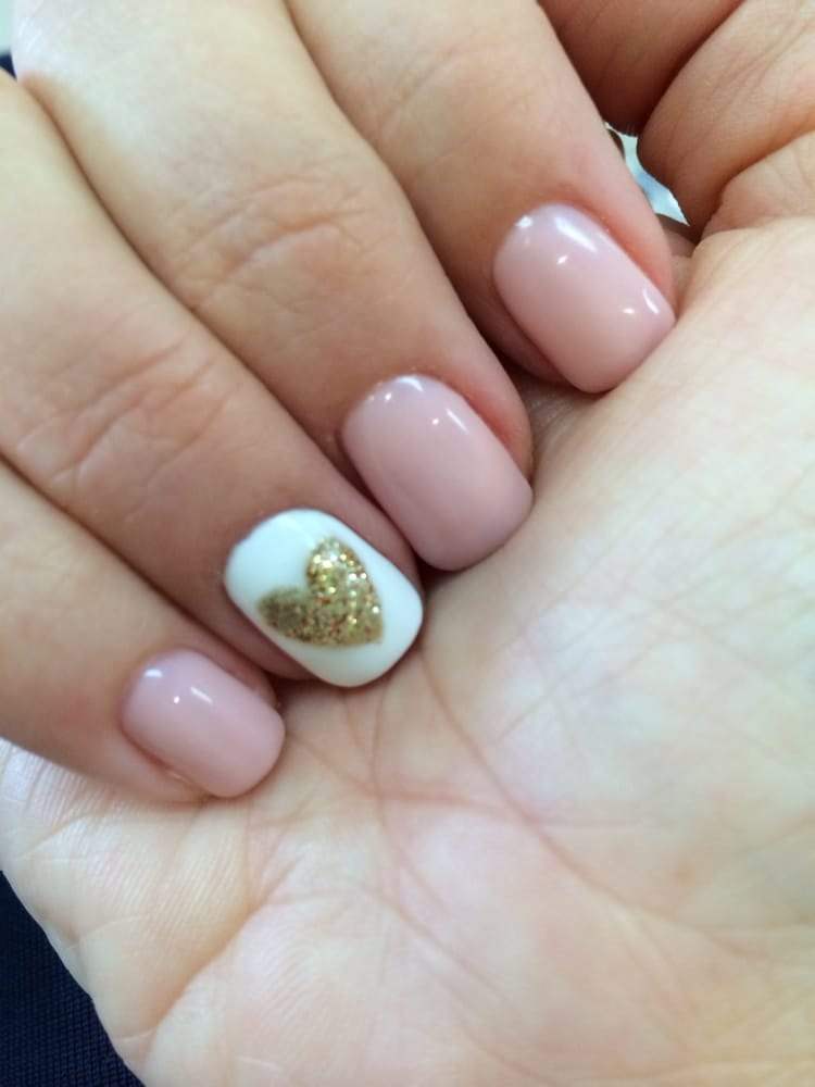 Minimalist gel nail extensions designs Pink gel