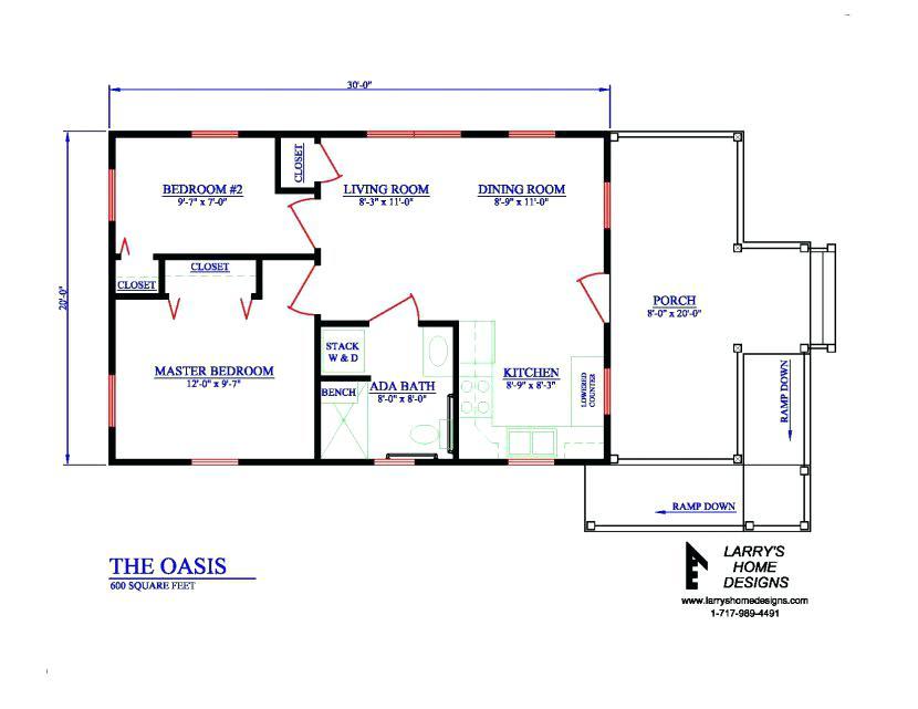 A floor plan of the ground level and upper floor of an adaptable house