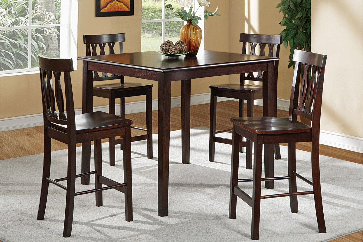 4 chairs dining table set wooden table Chairs Dining Walnut topped stools  wooden chair dining,