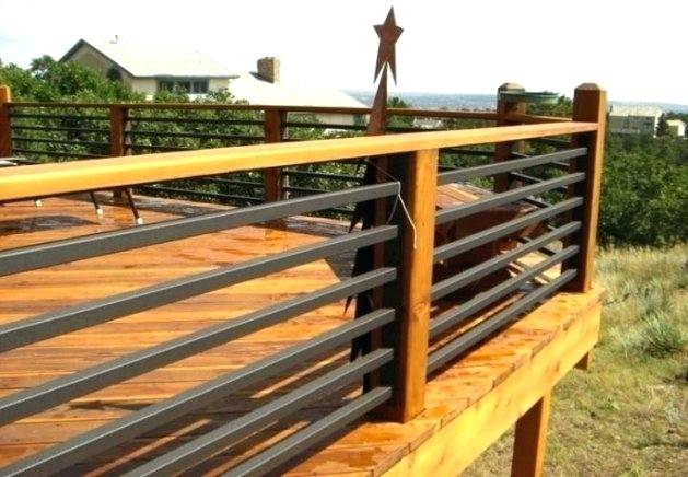 wood deck railing designs