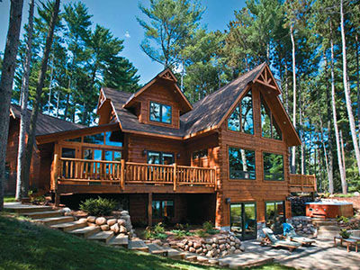 unique log cabins