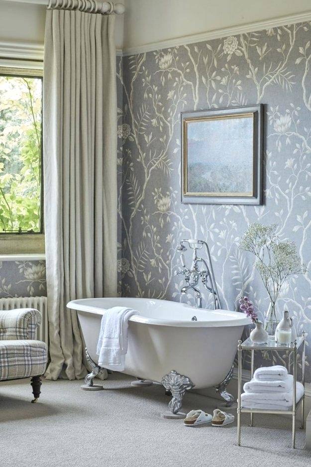 wallpaper for small bathrooms before after bathroom designs