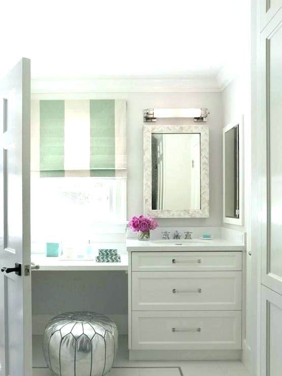 small built in makeup vanity makeup vanity in bathroom