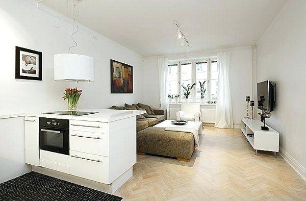 Bedroom Apartment Interior Design Single Kitchen Elegant Small Studio  Decorating Ideas Photo