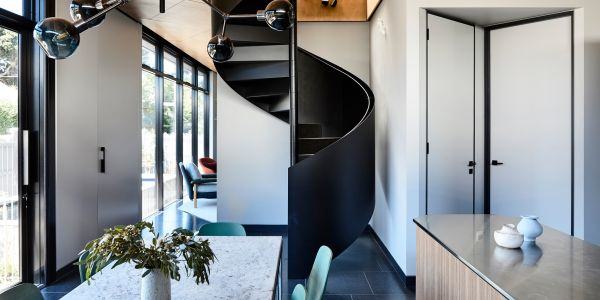 “I wanted a house with both common and private corners on each floor,” said Sorakit Kitcharoenroj, the owner and architect