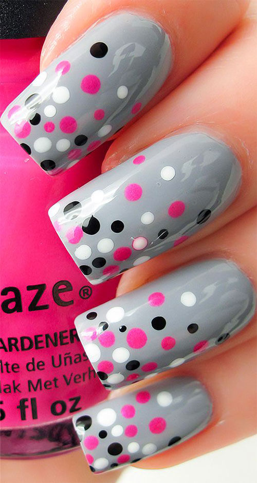 Cute Polka Dot Nail Art