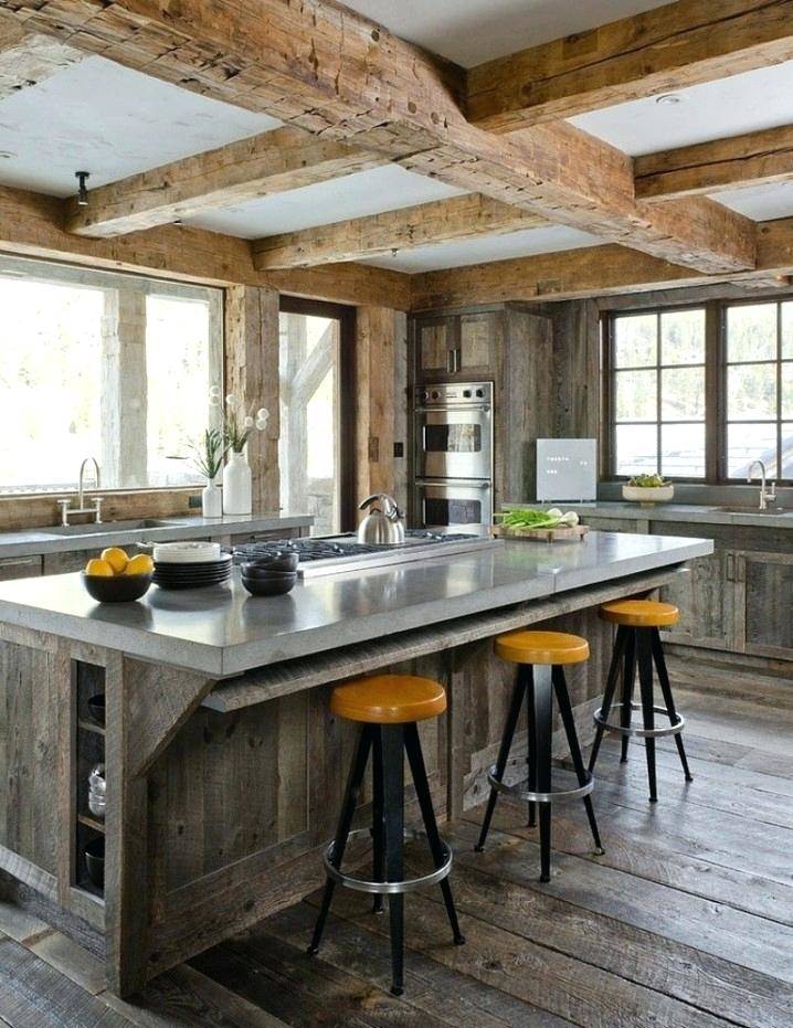 rustic modern kitchen