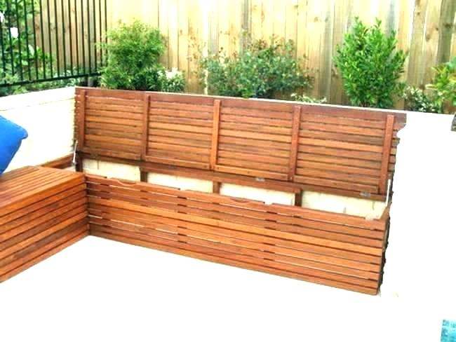 deck box bench garden storage with outdoor patio keter