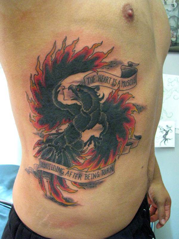 Unique Tribal Phoenix Rising Tattoo Design" Metal Printflubber5 |  Redbubble