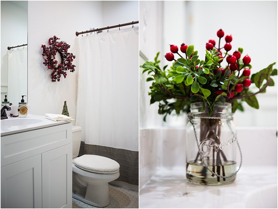 christmas bathroom decor ideas holiday decorating sets spacious pinterest