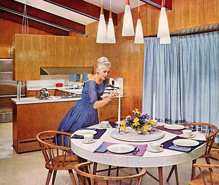 Yep, we're  rounding up the best of vintage kitchens—as modeled on modern renditions