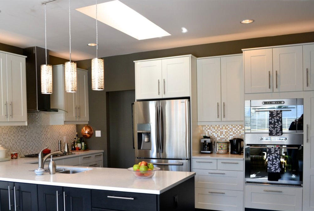 Gray cabinets