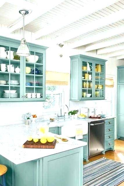 Best pictures and design of Country Kitchen ideas, Rustic cabinets farmhouse style, Rustic farmhouse kitchen decor, Green cupboards, Green kitchen,