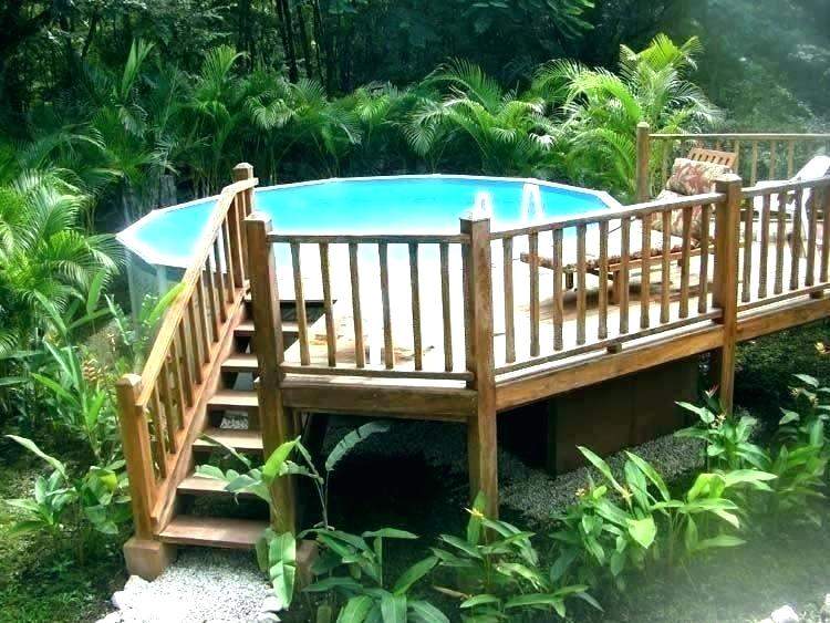 free pool deck plans small above ground pool deck designs pool large size  small above ground