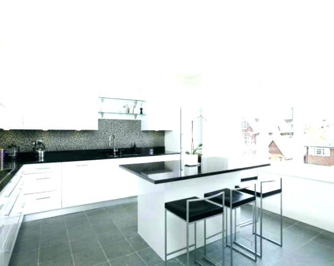 white gloss kitchen flooring ideas