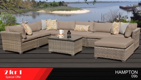 Outdoor Patio and Furniture Thumbnail size Piece Wicker Patio Set Elegant Metal Outdoor Sets Hampton Bay