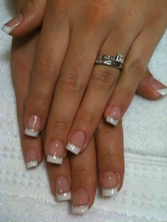 Acrylic french tip nail designs