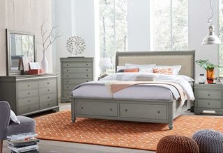 International Furniture Direct 1022 Terra WhiteQueen Bed