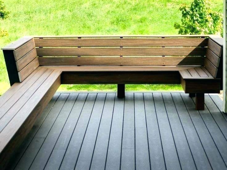 decking bench ideas