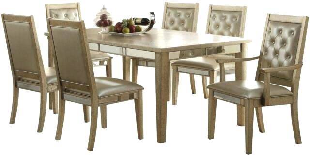 Large Golden Oak Dining Table + 6 matching chairs