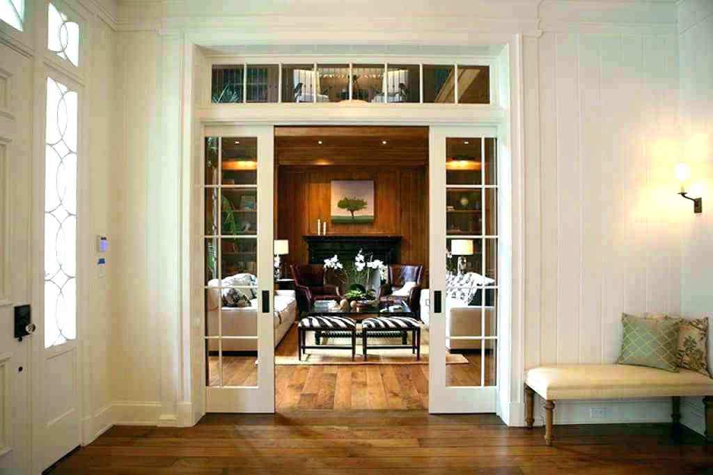 Doors To Separate Living Room And Dining Room