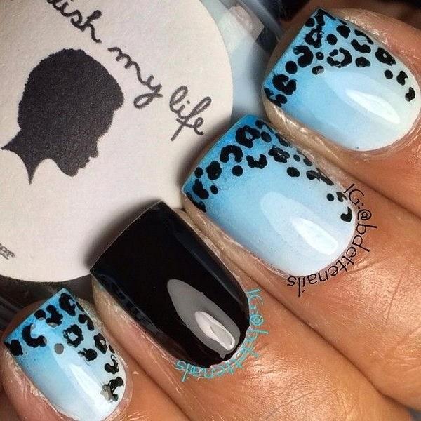 leopard and cheetah print nail designs