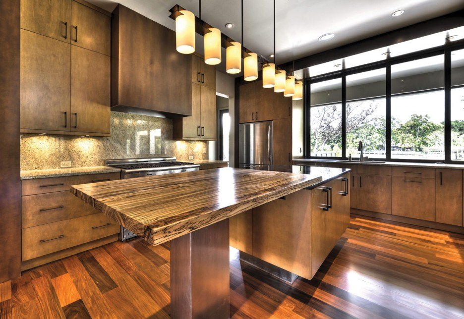 or get creative with glass countertops
