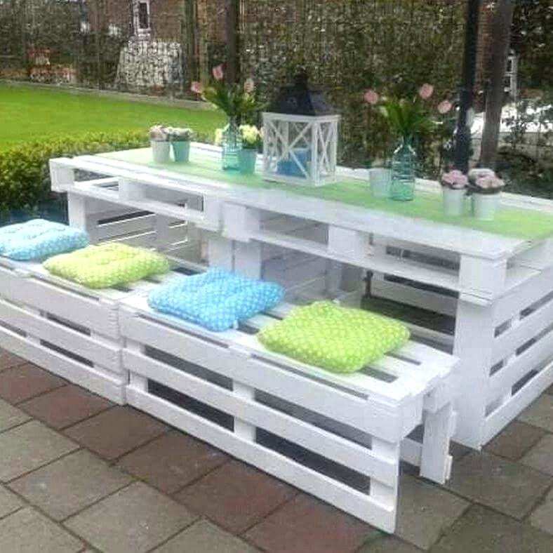 wooden pallet garden furniture ideas rustic wooden pallet patio set